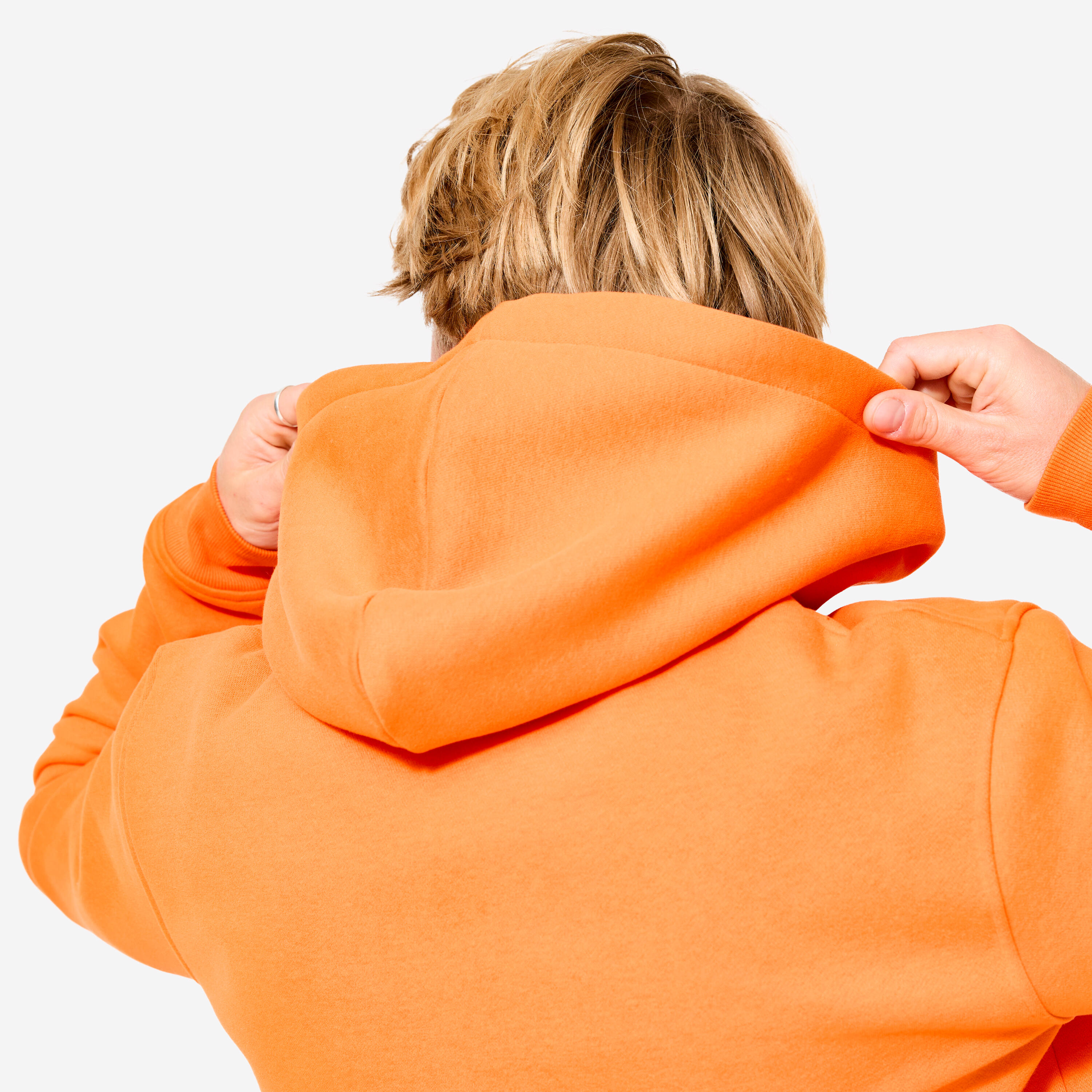 Skateboard-Sweatshirt  HD500 orange Zusammenarbeit Make Life Skate Life 16/26