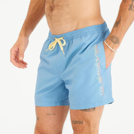 Short de bain surf court 15' homme Quiksilver - Behind waves bleu