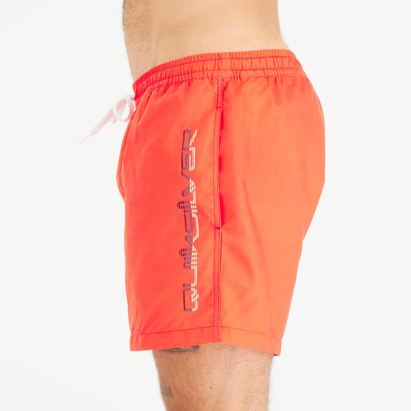 Calções de banho de surf curtos 15' homem Quiksilver - Behind waves vermelho