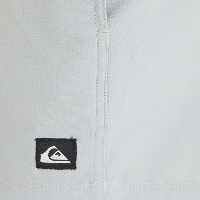 Short de bain surf court 15' homme Quiksilver - Volley flex gris
