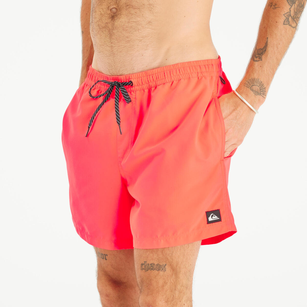 Short de bain court homme - Volley corail