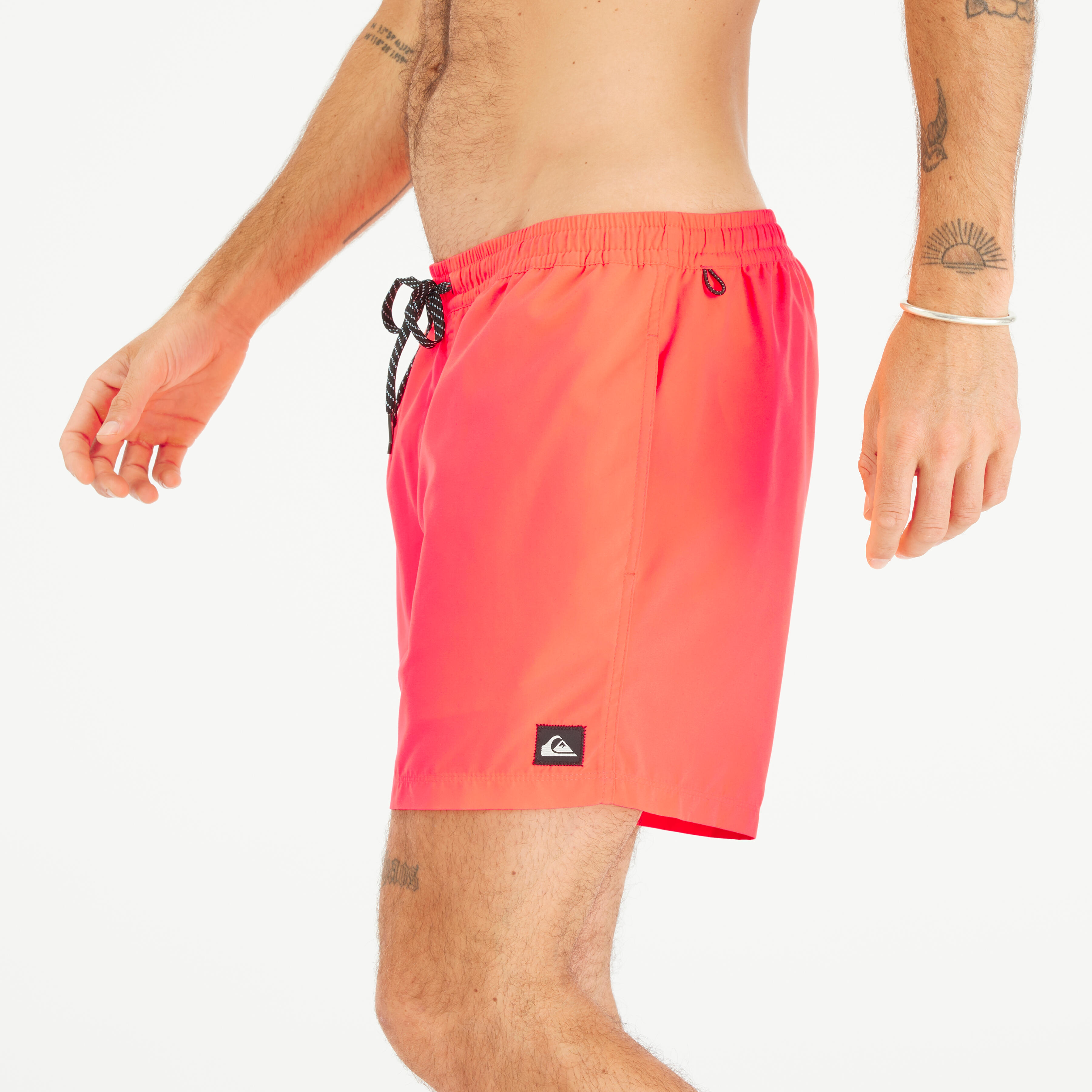 QUIKSILVER Krátke pánske plážové šortky QUILSILVER VOLLEY koralovočervené S · záber 4