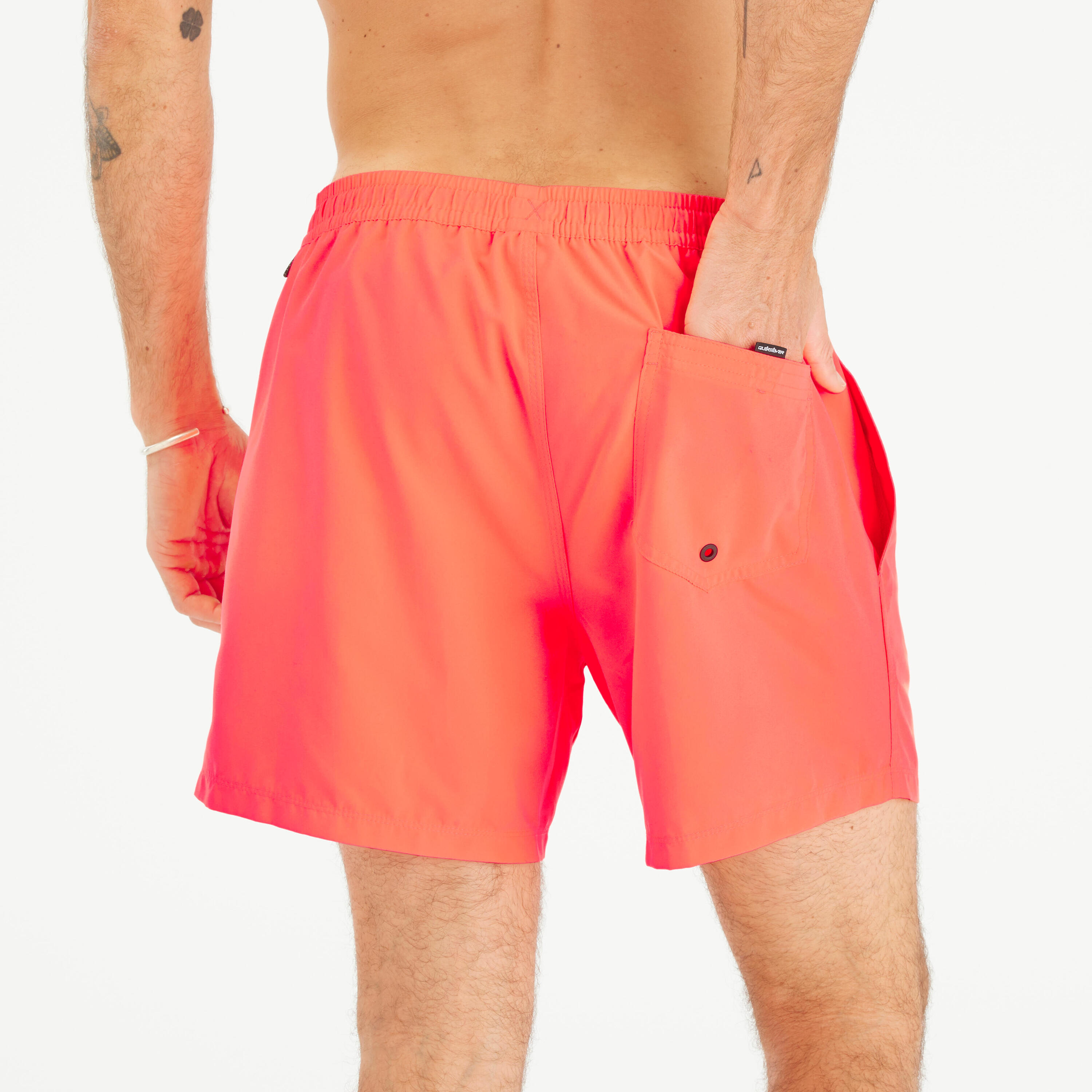 Boardshorts kurz Herren - Quicksilver Volley koralle 4/5