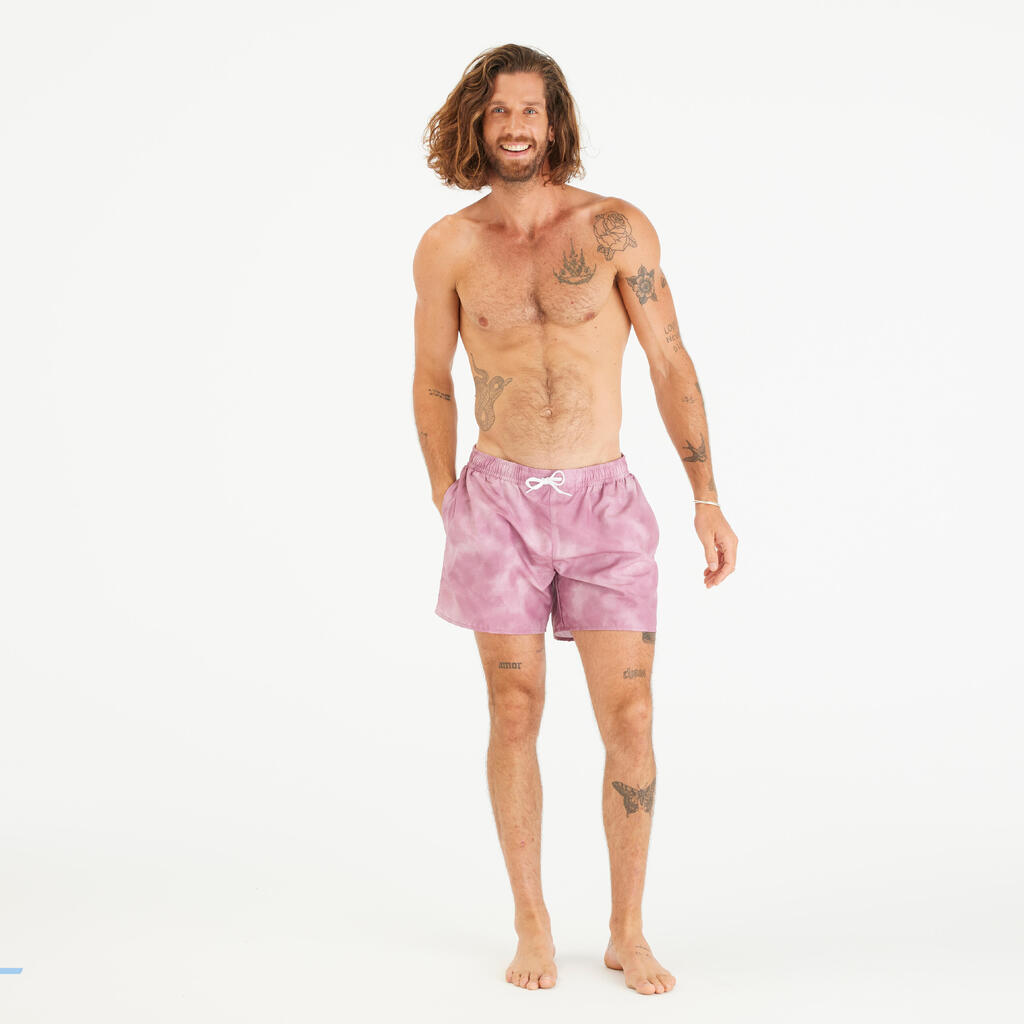 Men’s Swim Shorts Surf 100 15” Short - Strippy Blue