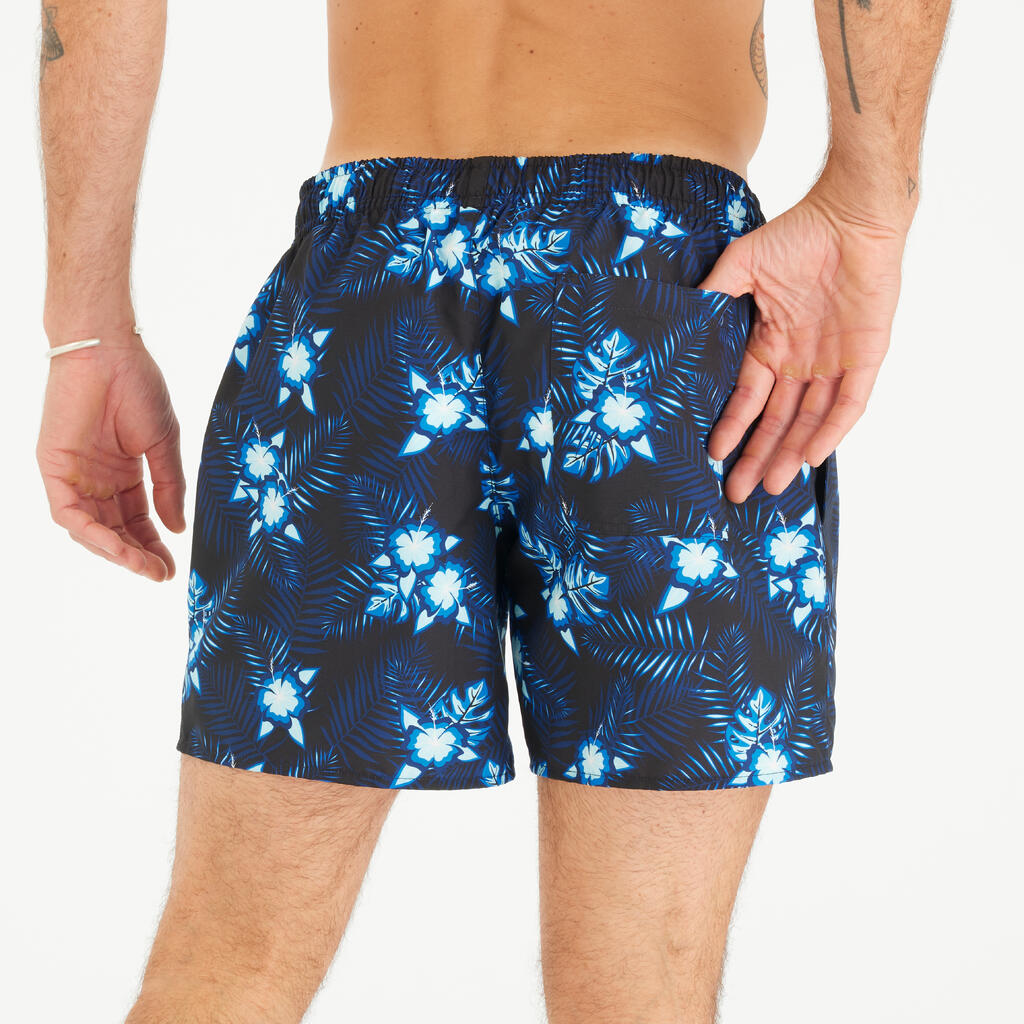 Vīriešu sērfošanas šorti “Surf 100 Strippy”, 15”, zili