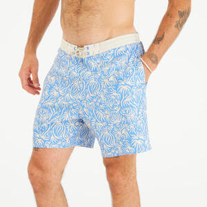 Bañador Hombre 100 Largo 18" Azul