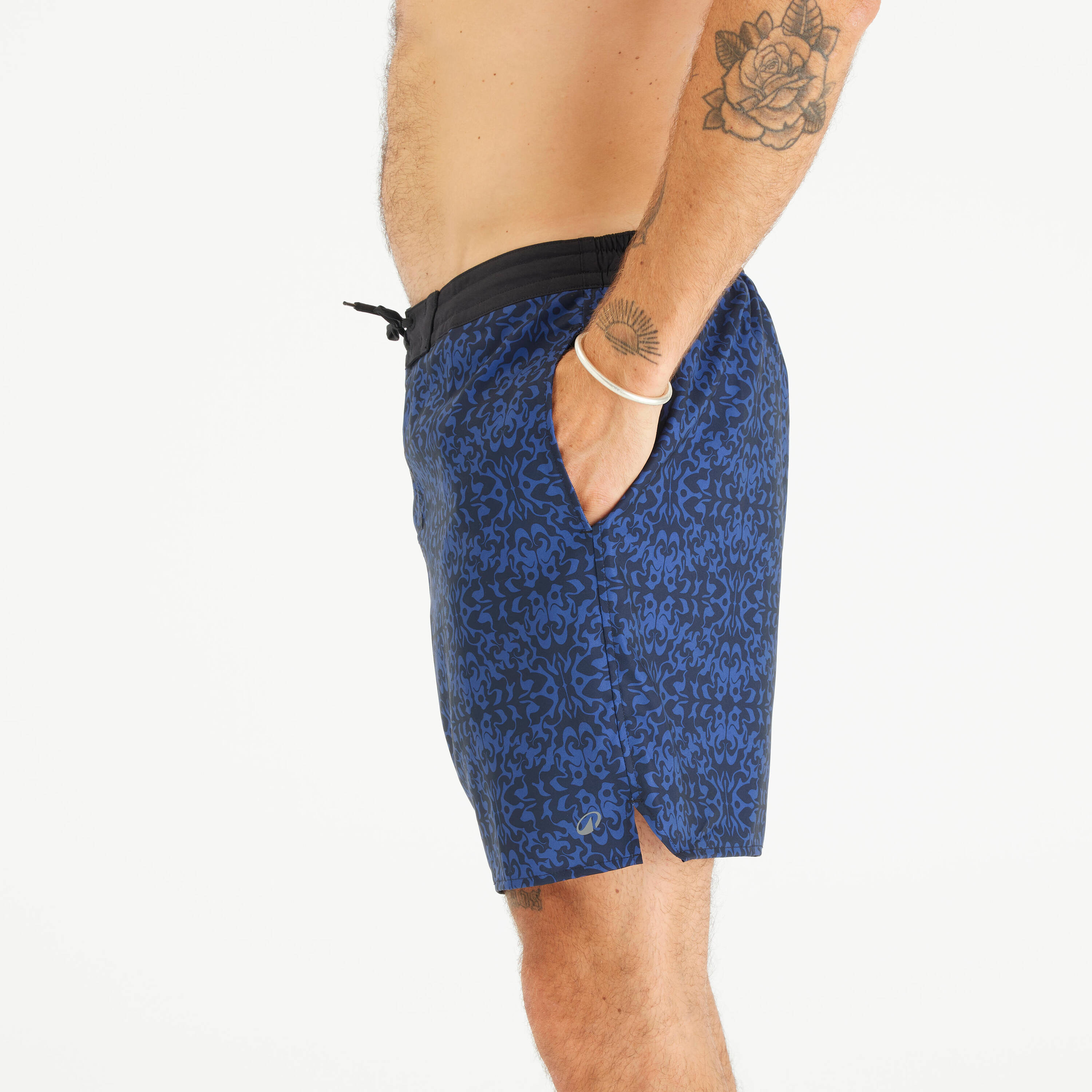 Men’s Swim Shorts Surf 100 18” Long - Strdarknight Dark Blue -  3