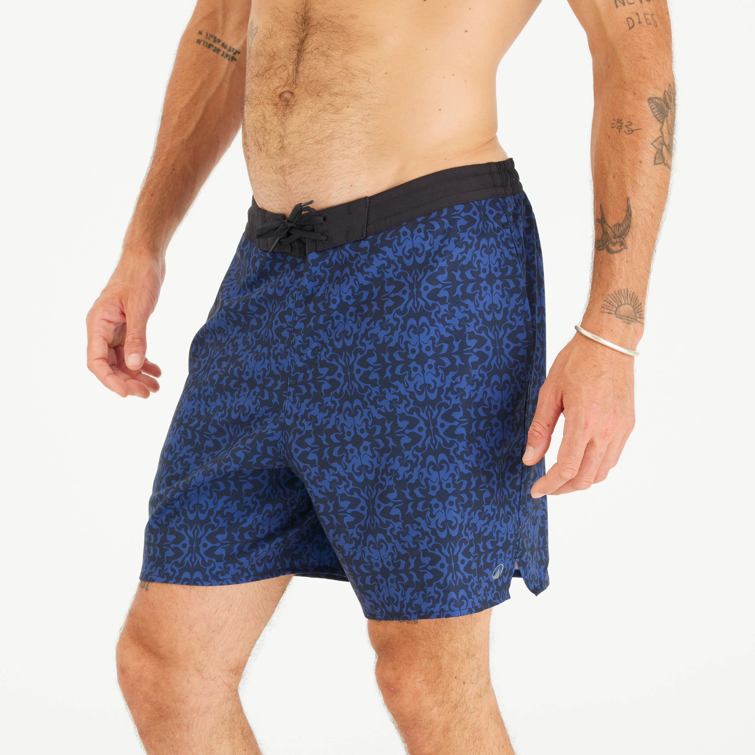 Men’s Swim Shorts Surf 100 18” Long - Strdarknight Dark Blue -  1