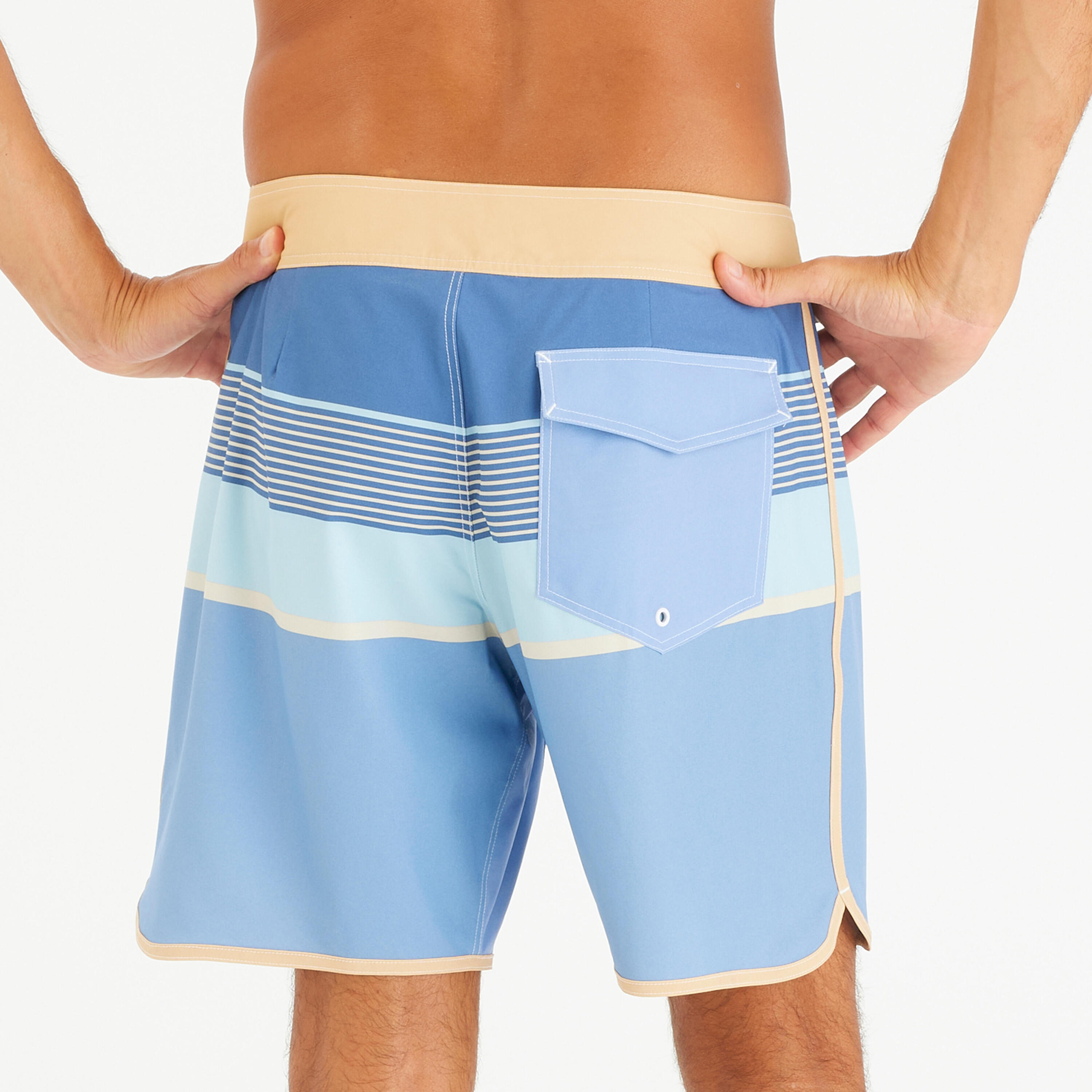 Men’s Boardshorts Surf 500 18” Long - Navy blue 5/6