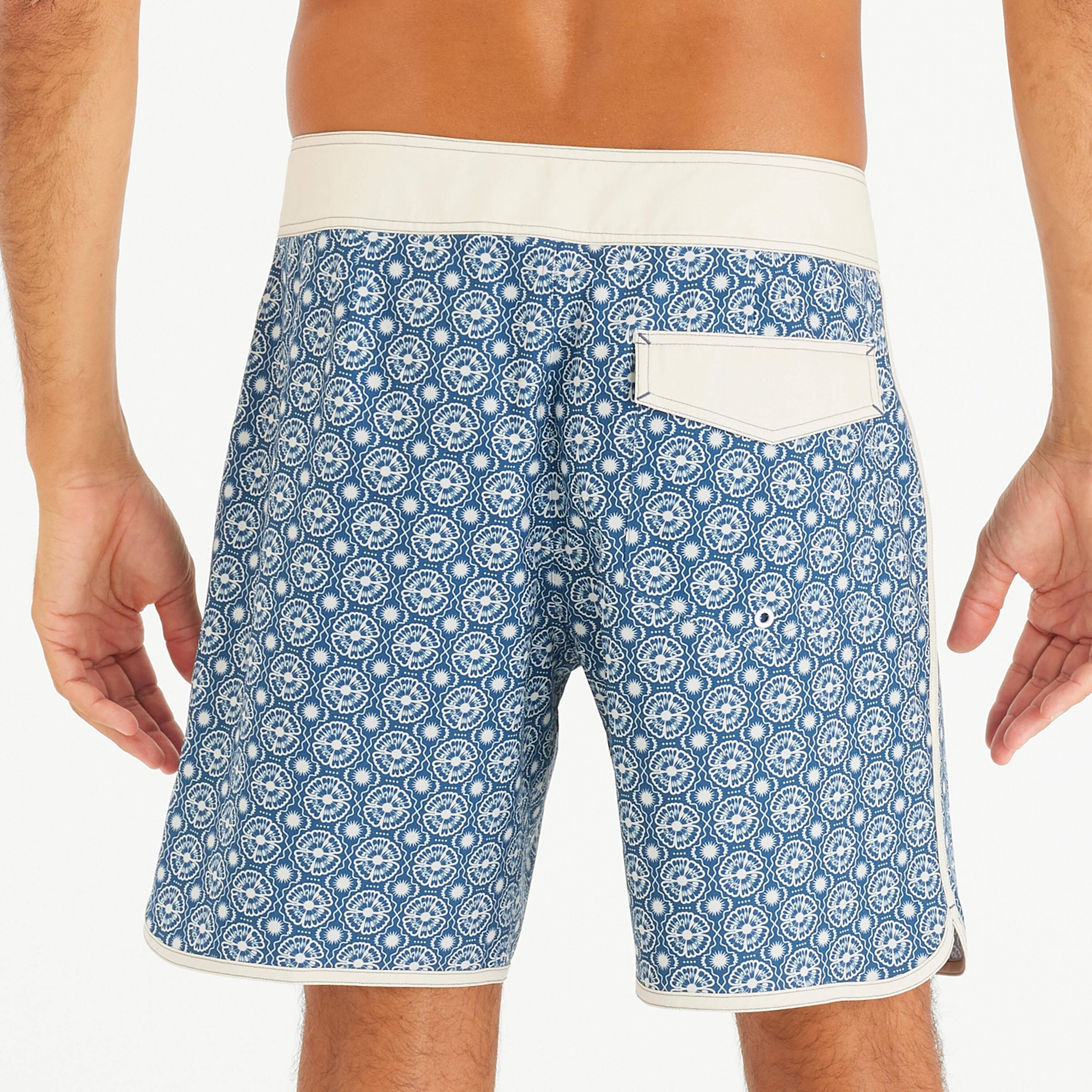 Men’s surfing boardshorts mid-length surf shorts 18”, 500 Surfingsurf -  5