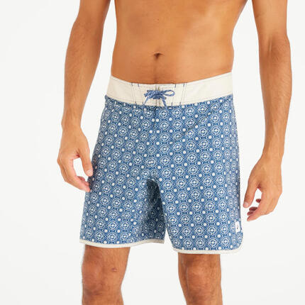 Boardshort surf 500 Long 18" Homme - Tye & Van Noir