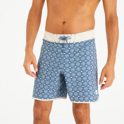 Boardshort surf 500 Long 18" Homme - Tye & Van Noir