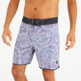 Men’s Boardshorts Surf 500 18" Long - Tye & Van Black