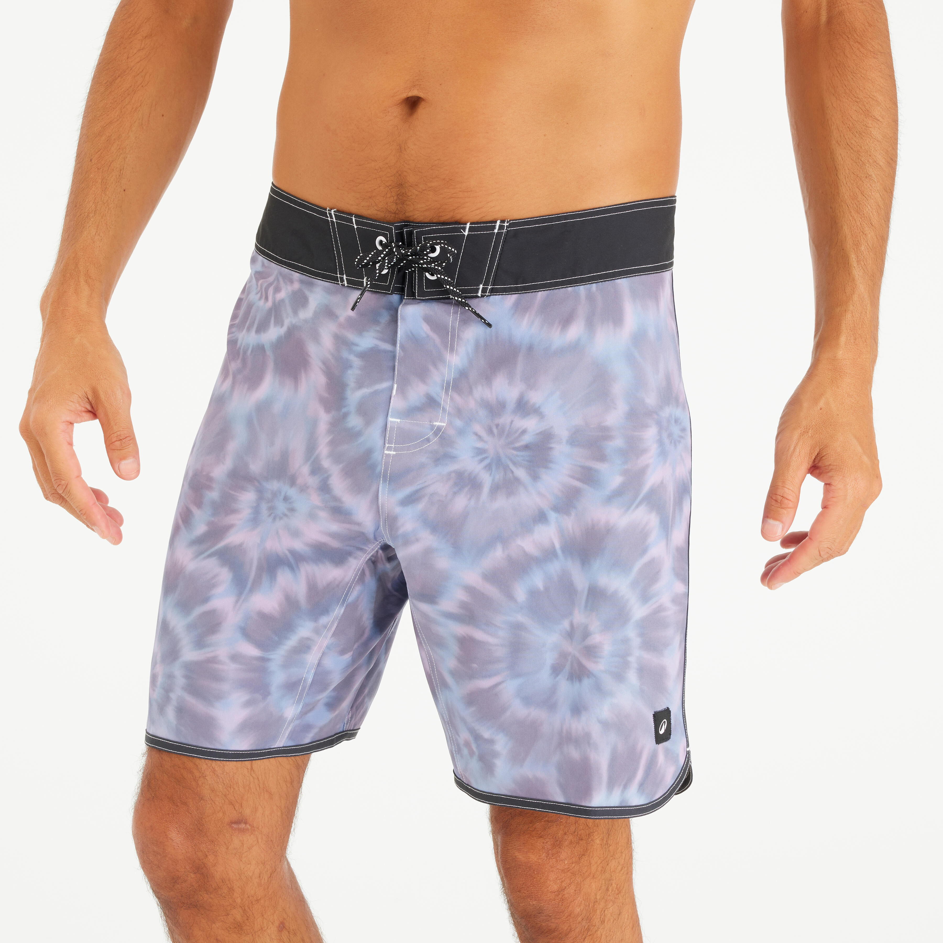Men’s Boardshorts Surf 500 18_QUOTE_ Long - Tye & Van Black-image-40