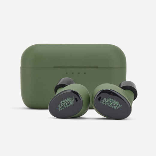 
      Caliber electronic hearing protection earplugs green
  