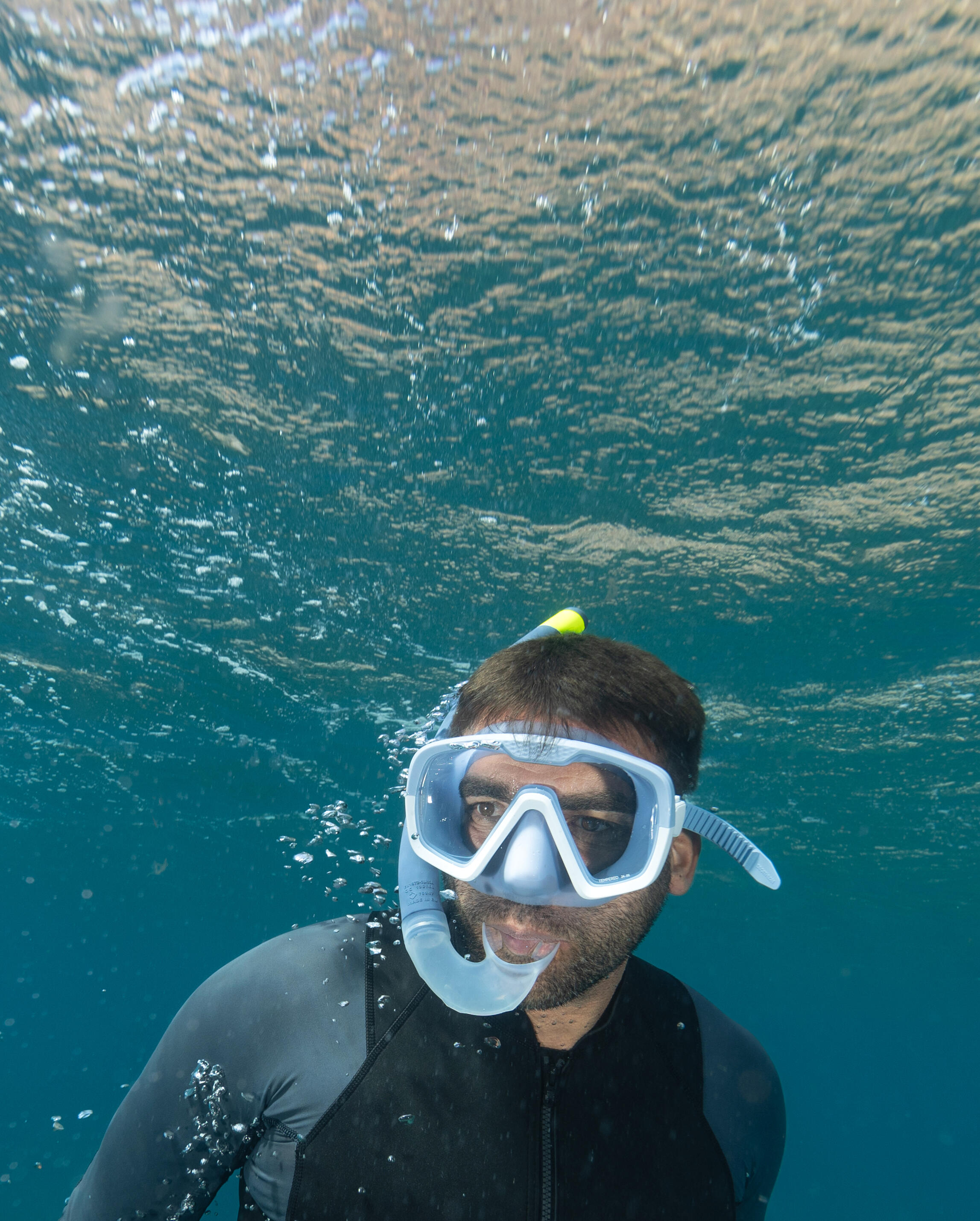 Diving Snorkel - 500 Soft Blue 3/7