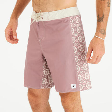 Boardshort surf 500 Long 19" Homme - Arch Esawira Rose taupe