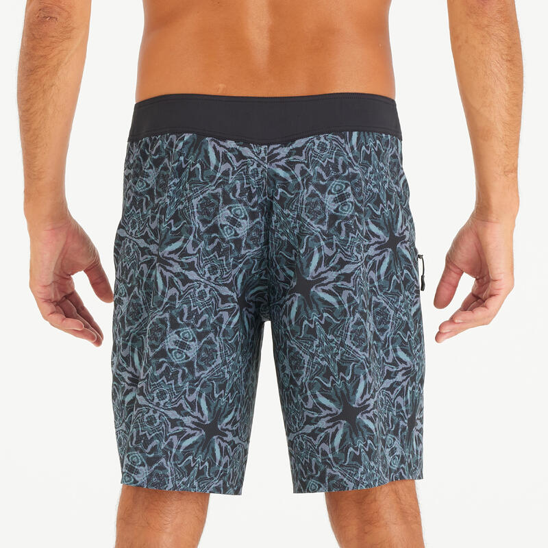 Erkek Uzun 19" Deniz Şortu/ Boardshort - Siyah - 900 ITZBLACK