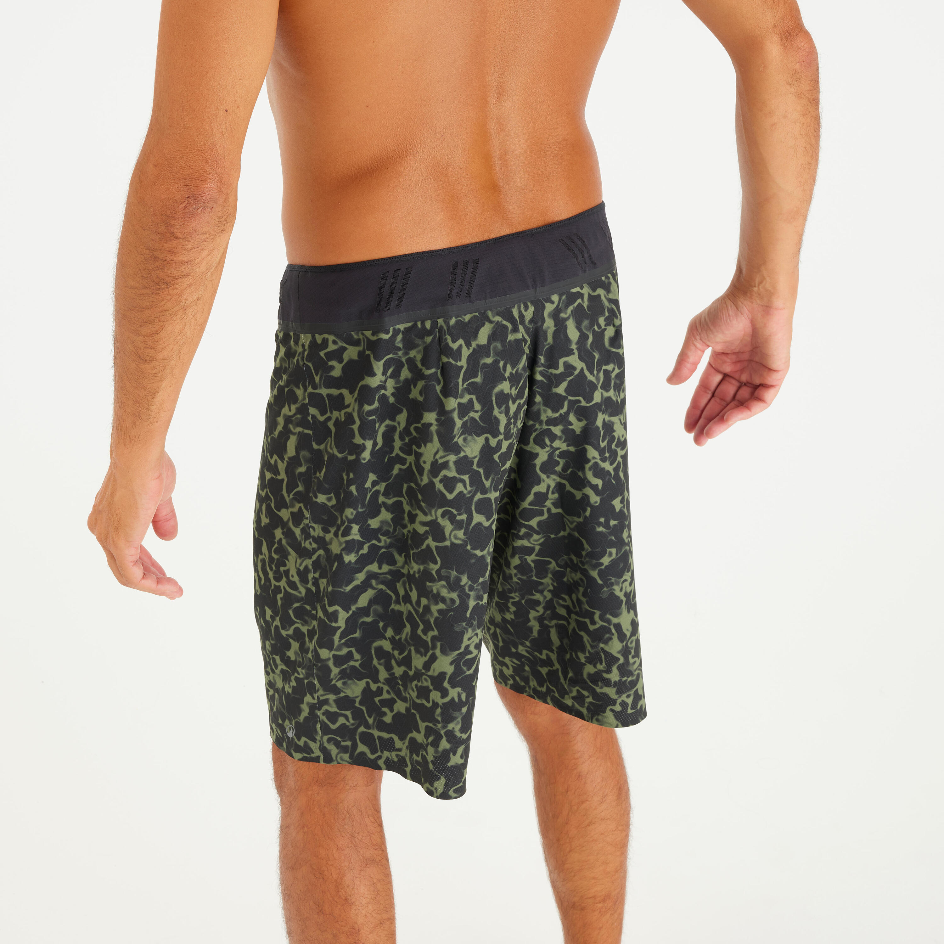 Men’s Boardshorts Surf 900 20" Long - Morpho Army Olive green 7/7