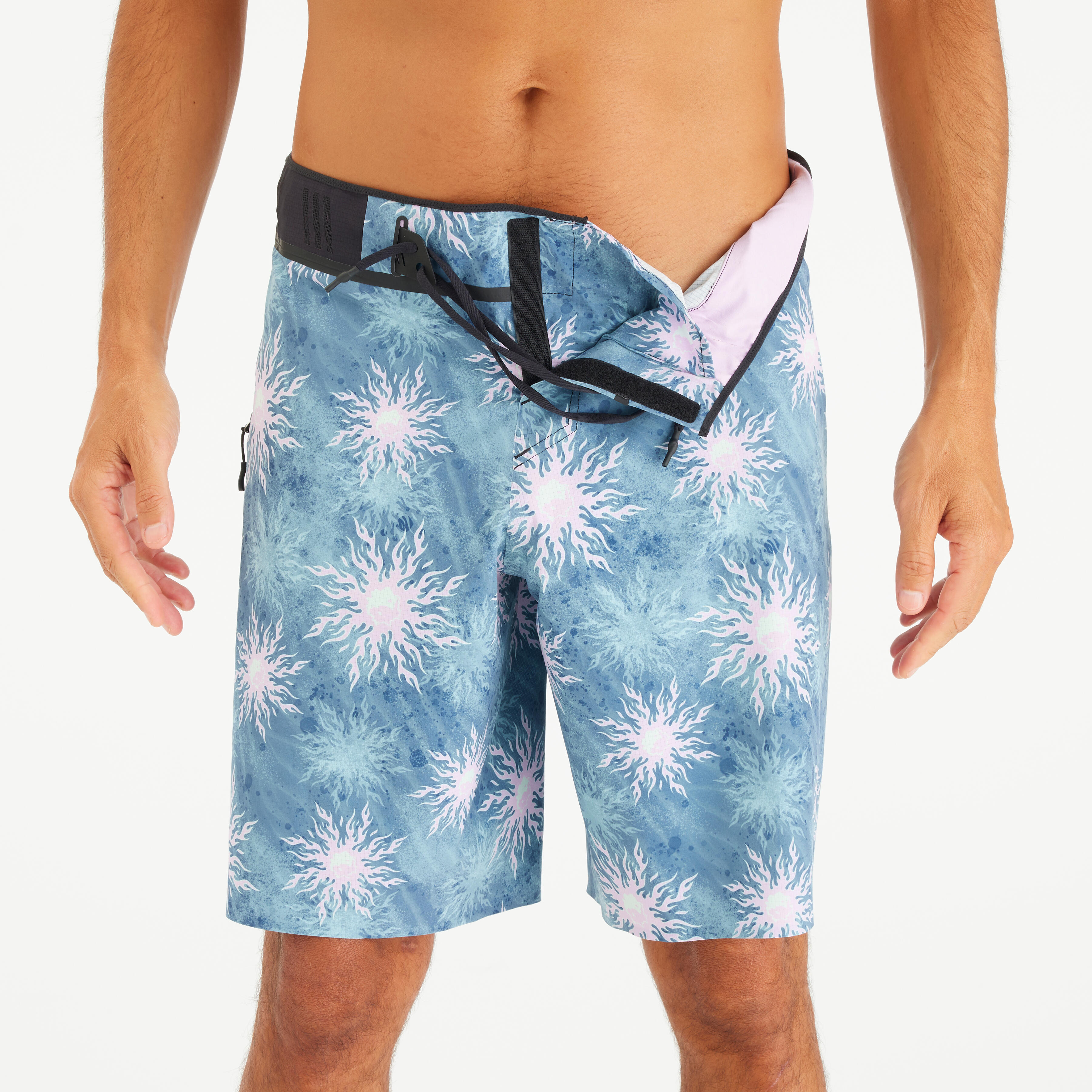 Men’s Surf Boardshorts 20" Long - Blue - OLAIAN