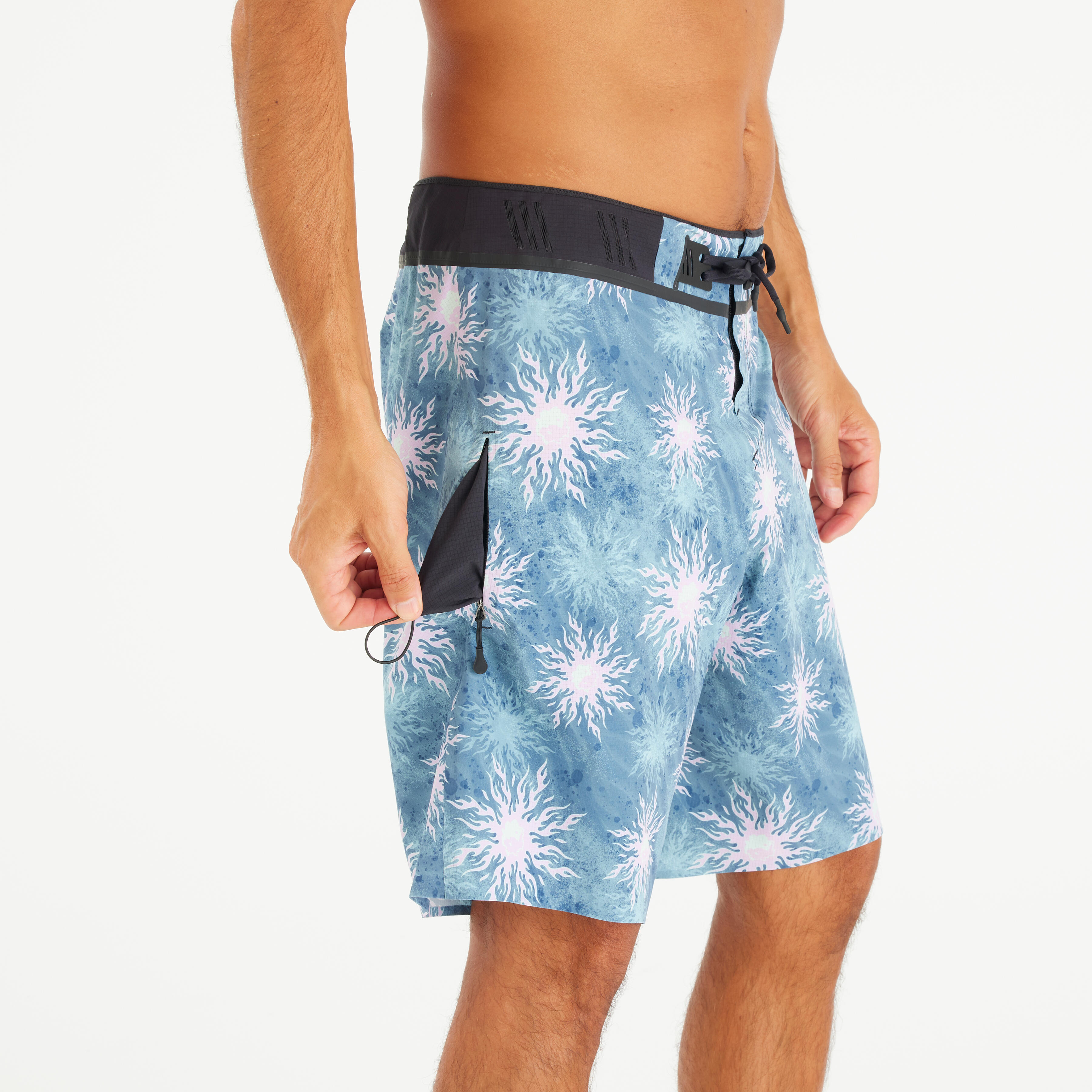 Short de surf 20 po longue homme homme - bleu - OLAIAN