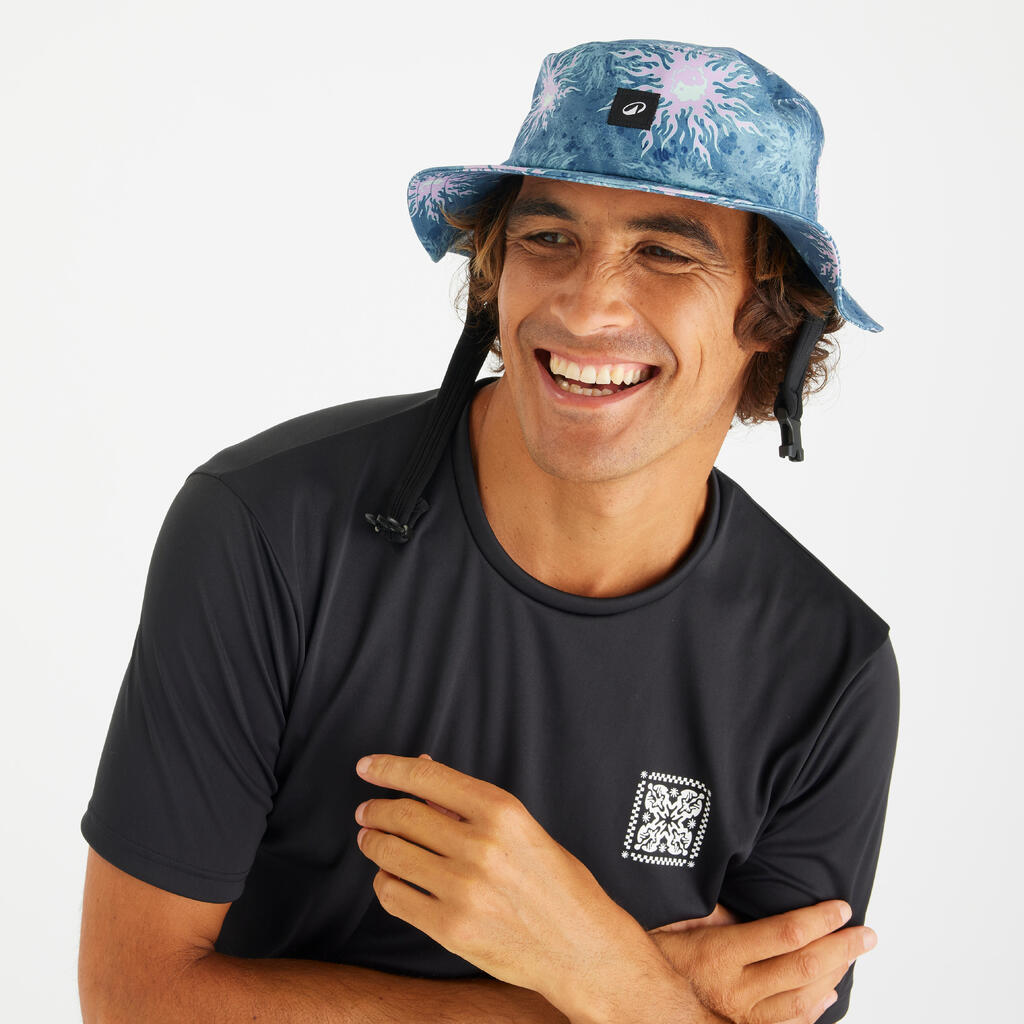 Adult surf hat - 500 florentic khaki