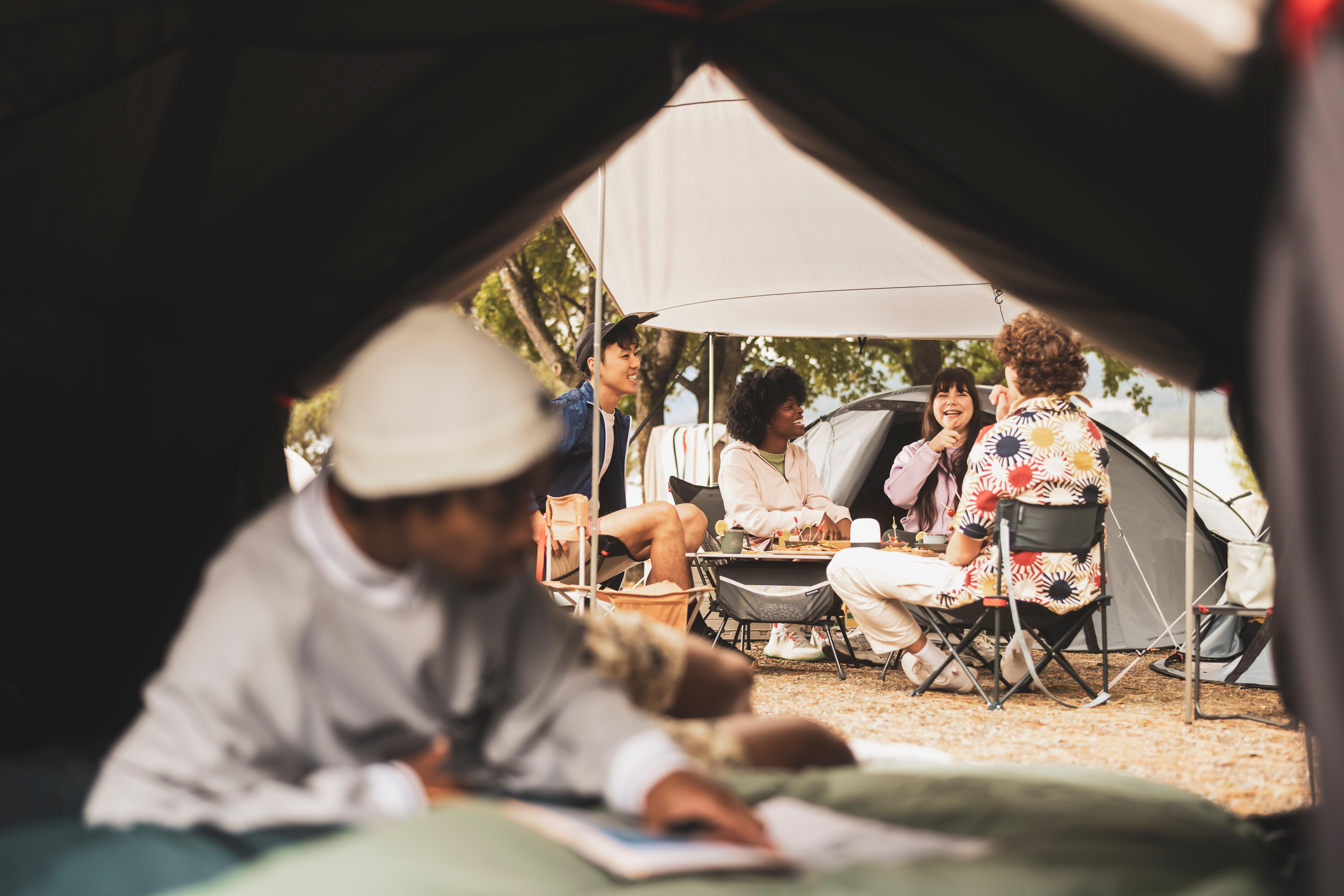 Camping Tent 3-person, 2 Seconds 3 XL Fresh & Black - QUECHUA