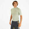 Men’s short sleeve surf t-shirt UV-protection UPF50+ - 500 khaki