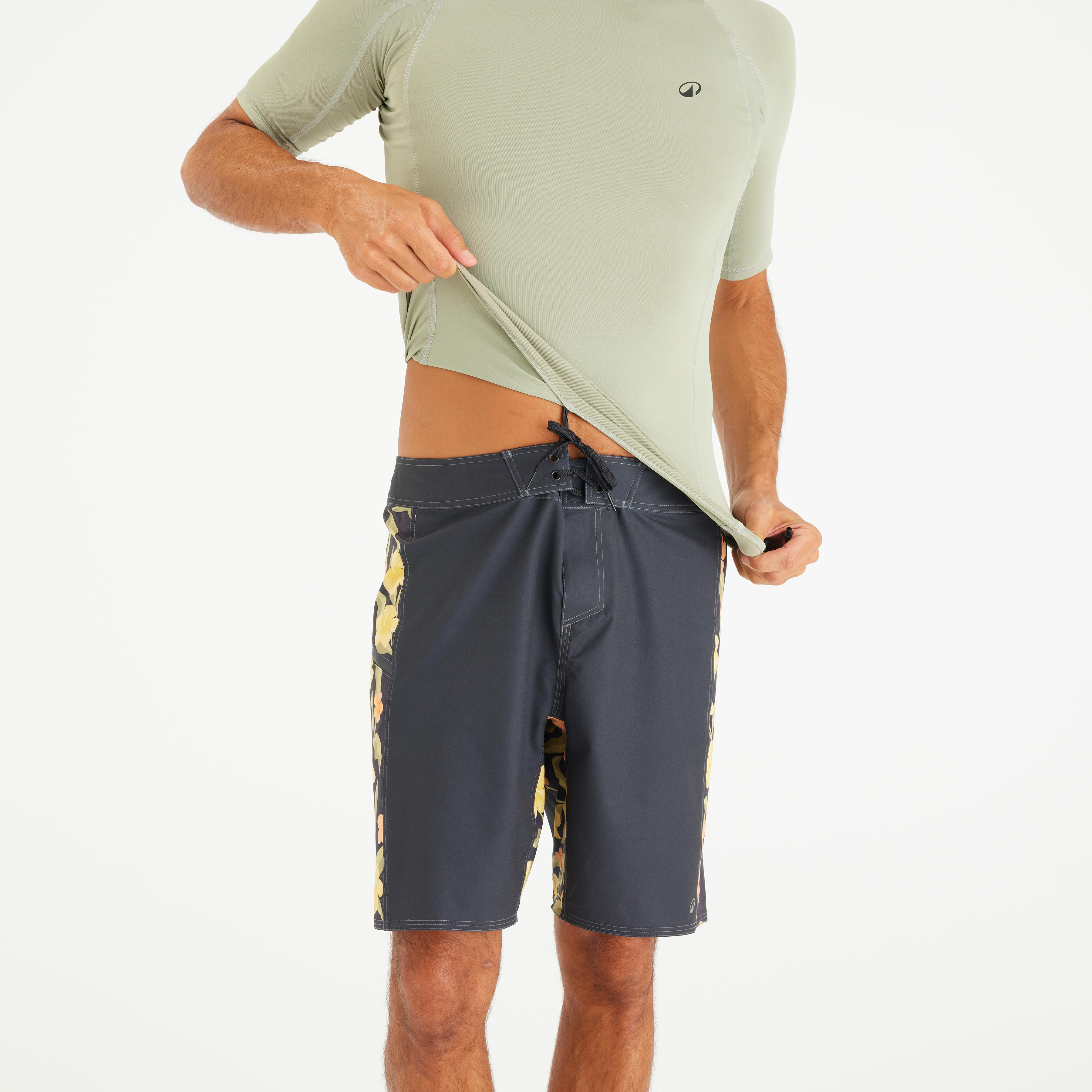 Men’s Short-Sleeved Surfing Rash Guard, 500 - OLAIAN