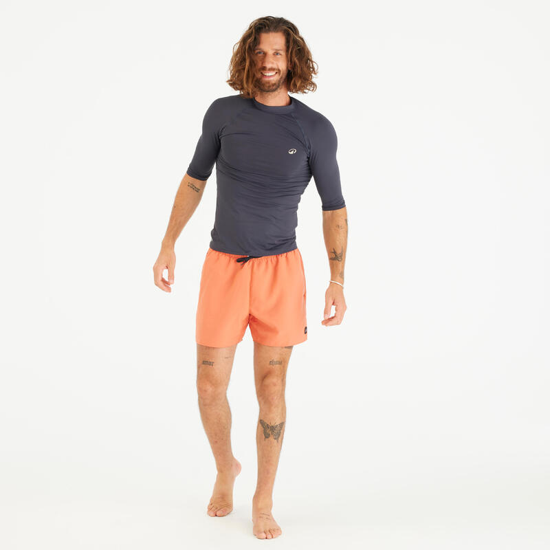 Erkek Slim Fit Kısa Kollu UV Korumalı Tişört - Siyah - 100