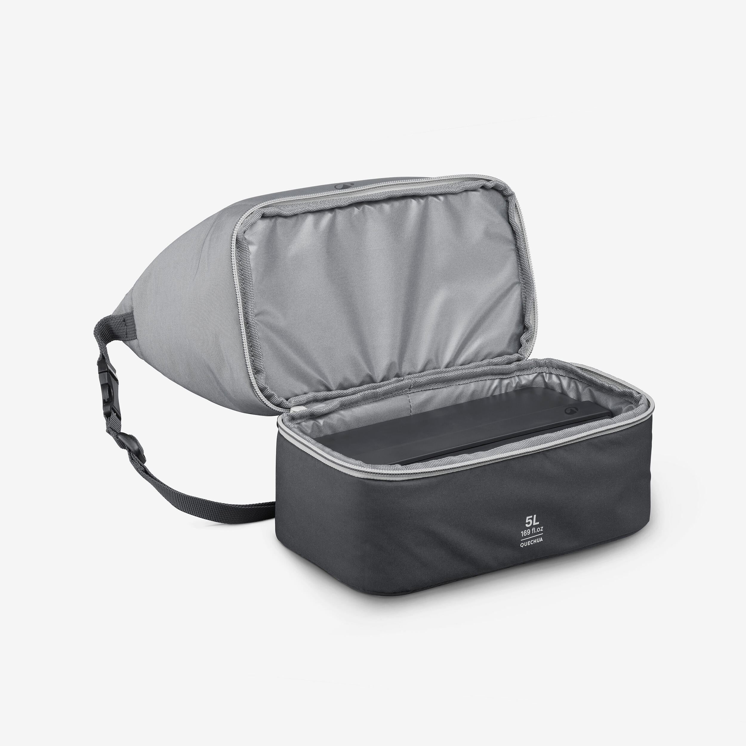 Insulated Lunch Box 5 L with Plastic Food Storage 1 L - QUECHUA
