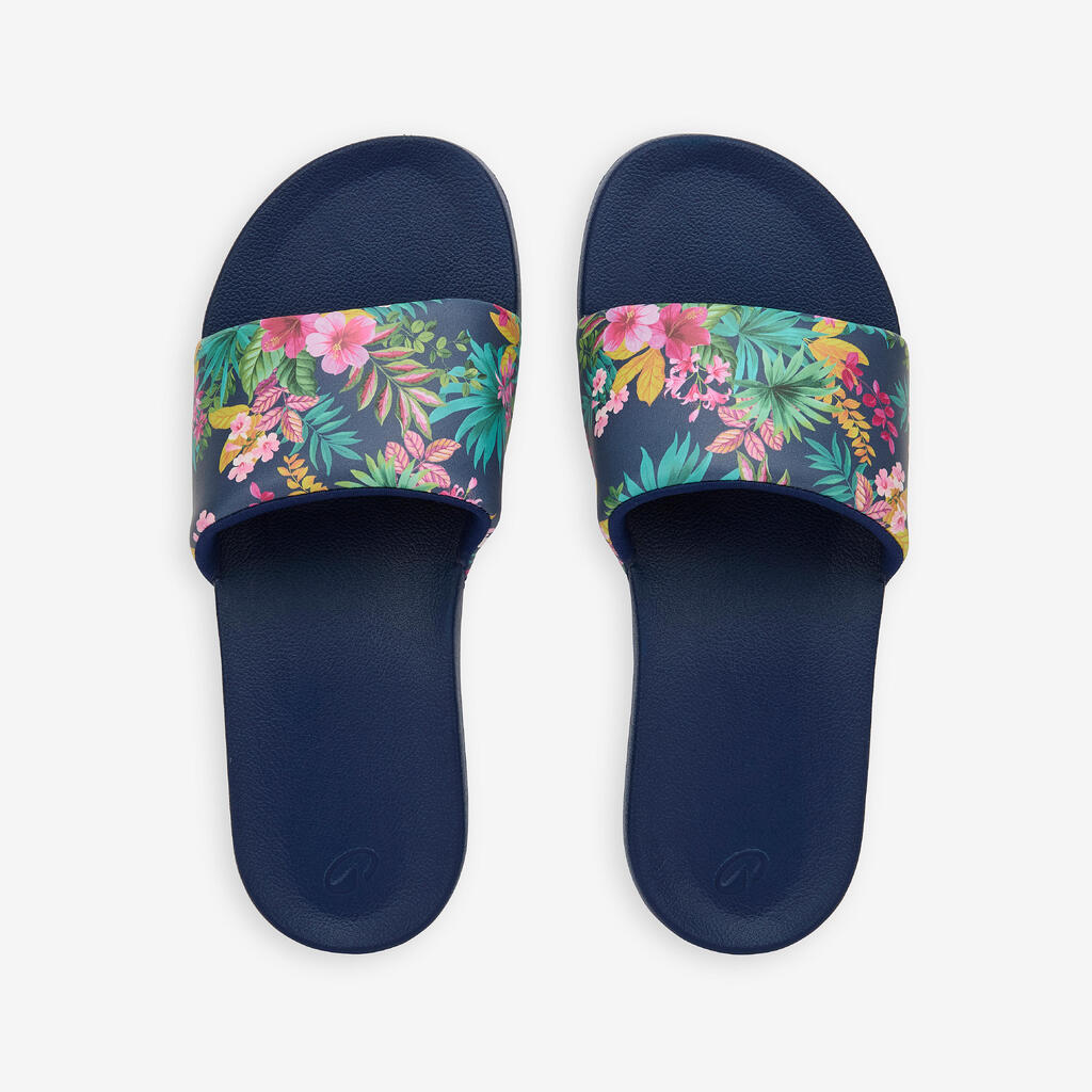 Claquettes Femme - 550 Bora bleu marine