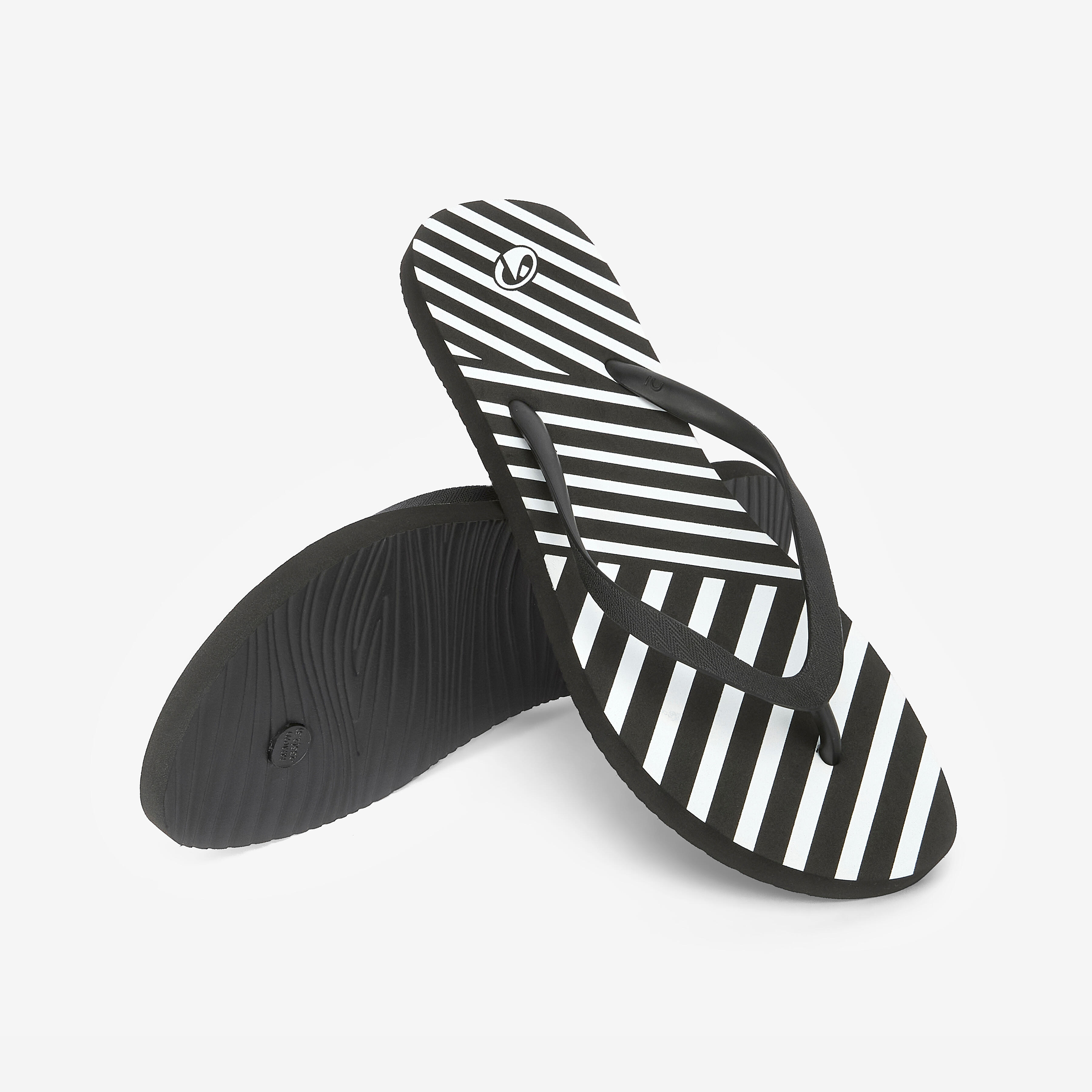 Women’s flip-flops - 120 Transat black & white