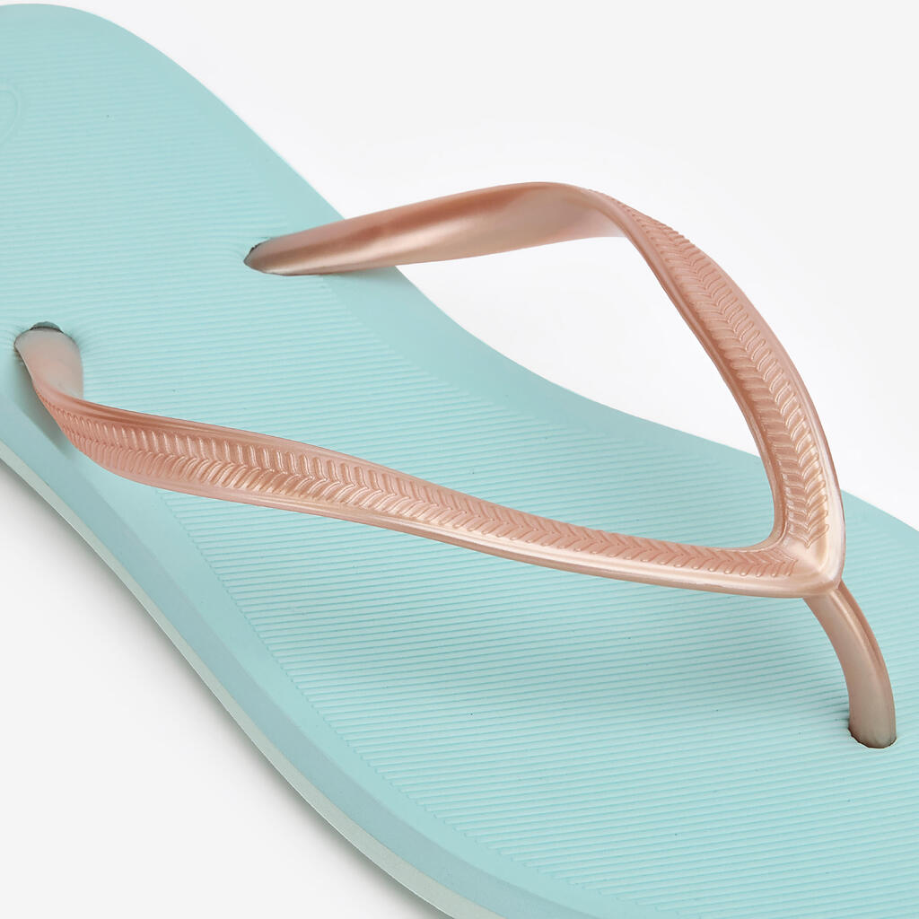 Tongs Femme - 500 Gold peach beige orangé