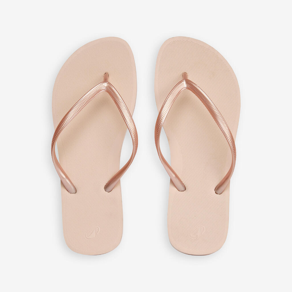 Tongs Femme - 500 Gold peach beige orangé