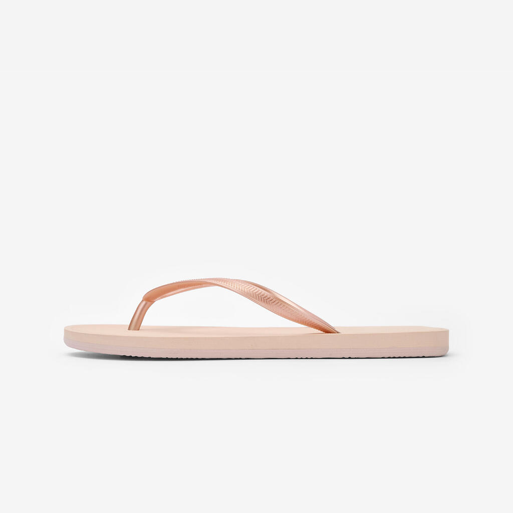 Tongs Femme - 500 Gold peach beige orangé