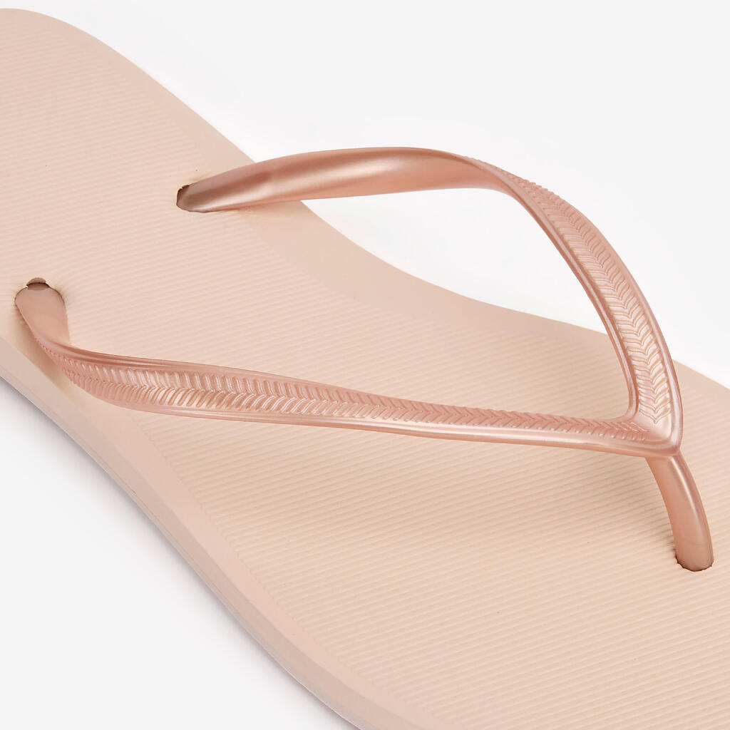 Tongs Femme - 500 Gold peach beige orangé