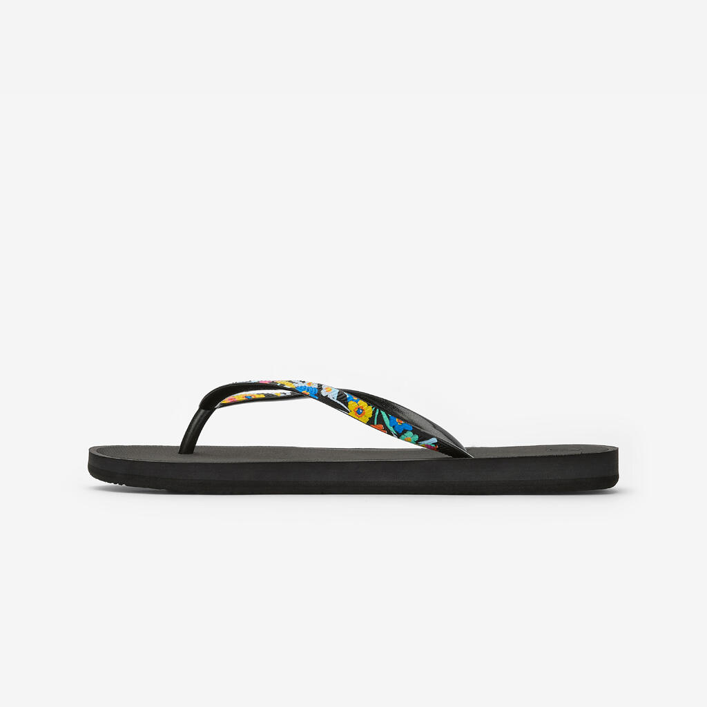 Women’s flip-flops - 500 Gold peach beige orange