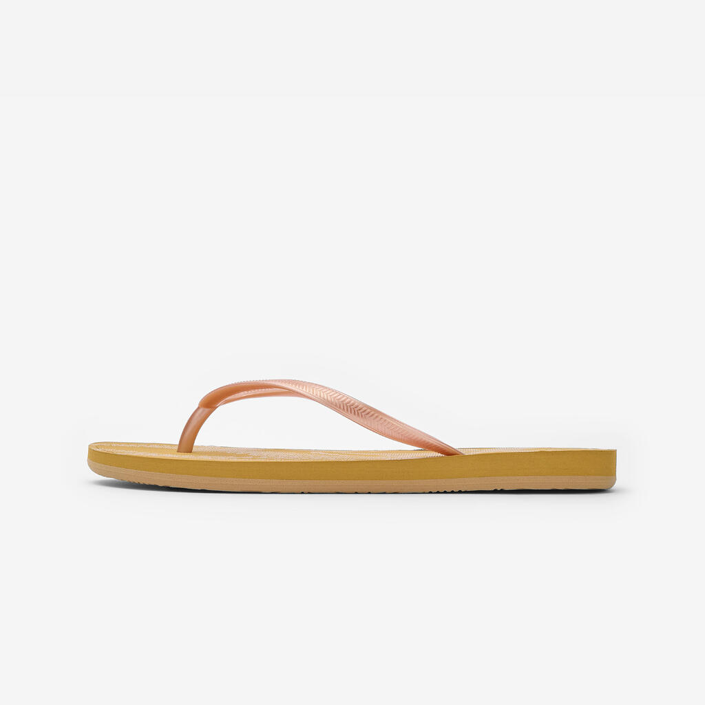 Tongs Femme - 500 Gold peach beige orangé