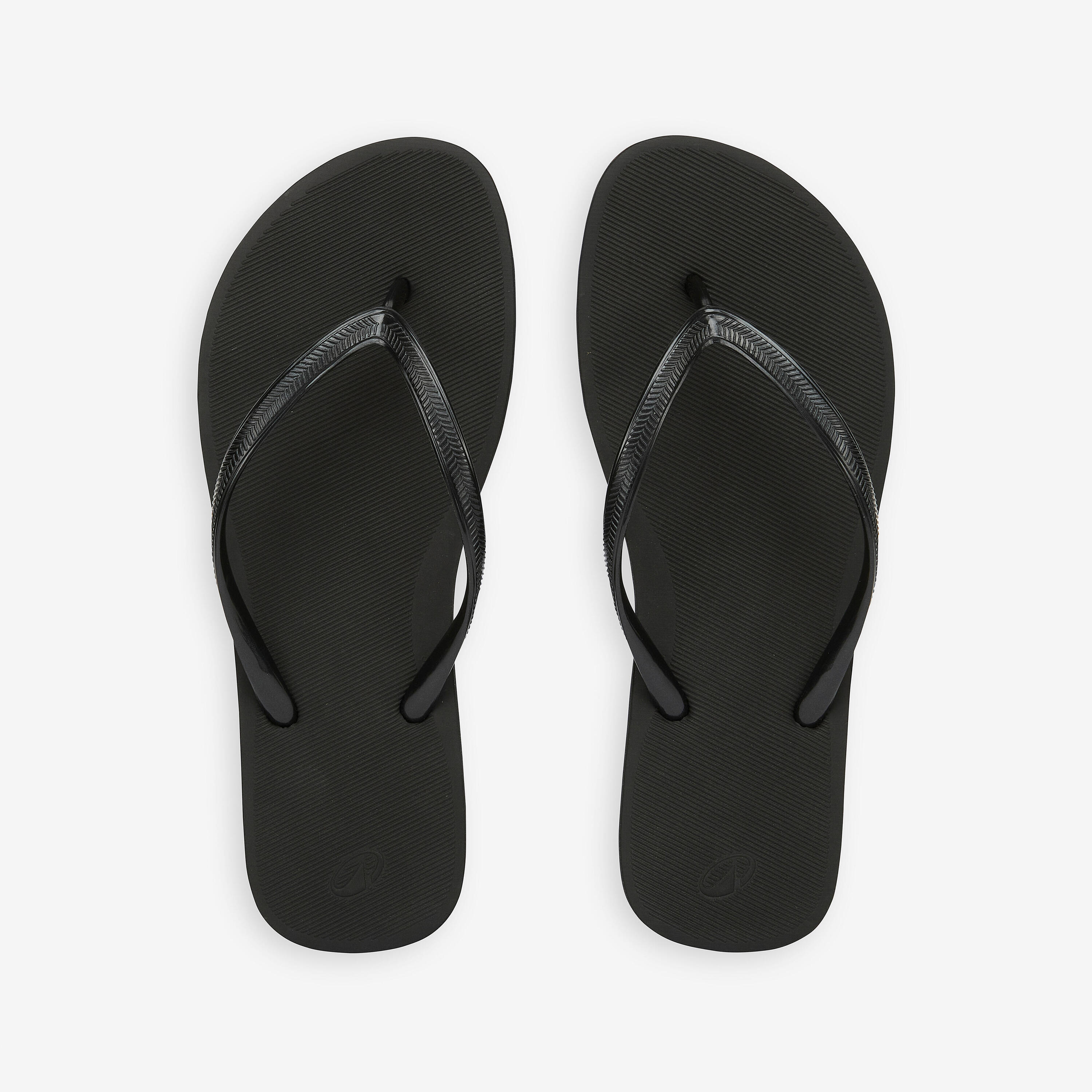 Damesteenslippers 500 zwart 3/4