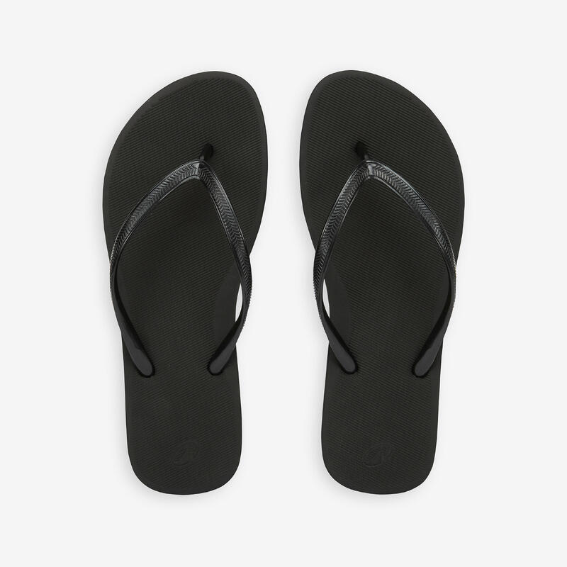 Tongs Femme - 500 Noir