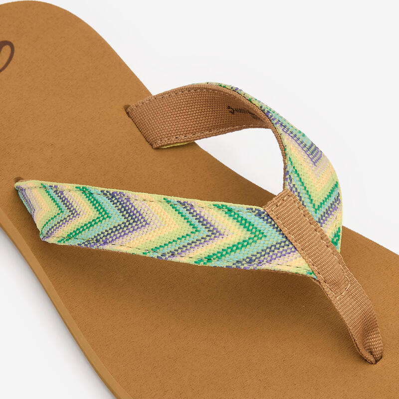 Tongs 550 Femme - Raffi marron camel