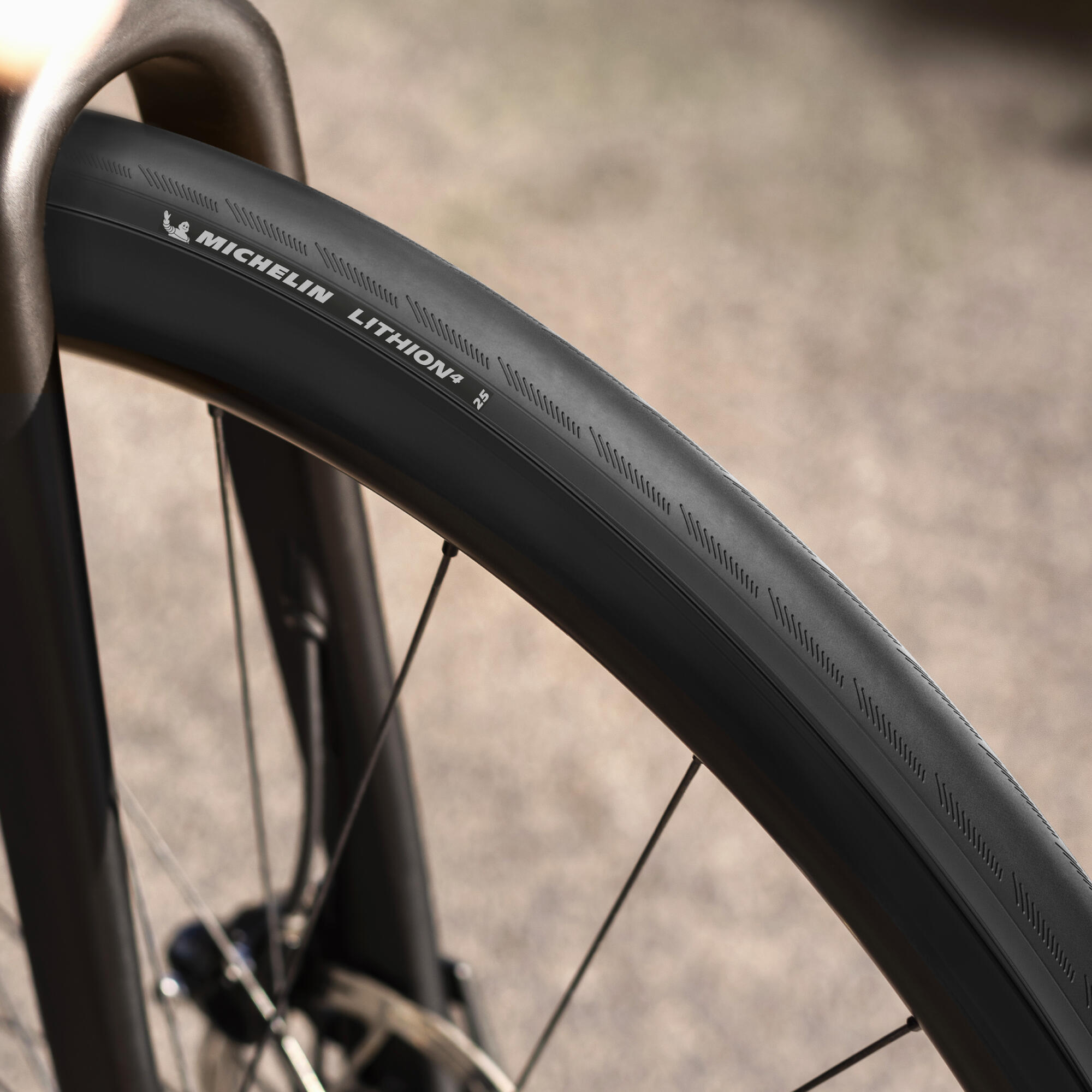 Set van twee vouwbanden voor racefietsen Michelin Lithion 4 700x25 zwart 4/5