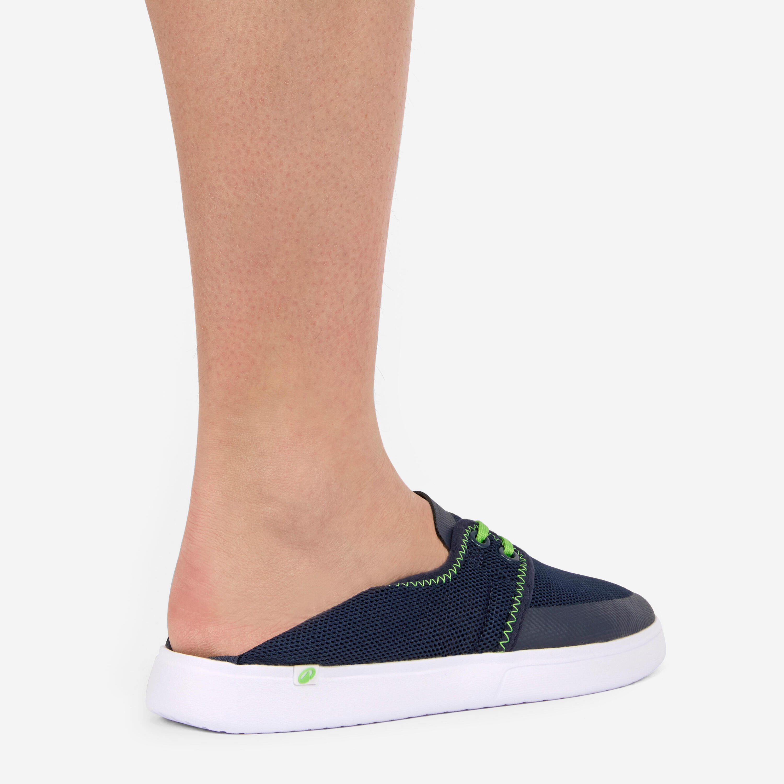 Kinderschuhe - Strand-Espadrilles Areeta Blau Grün 6/6