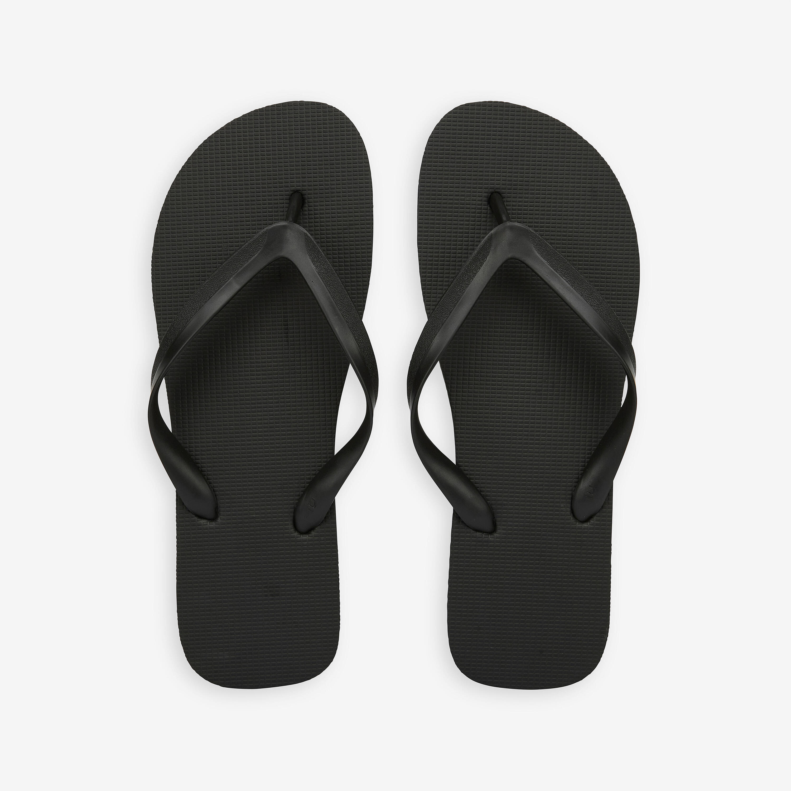 Teenslippers heren 100 zwart 3/4