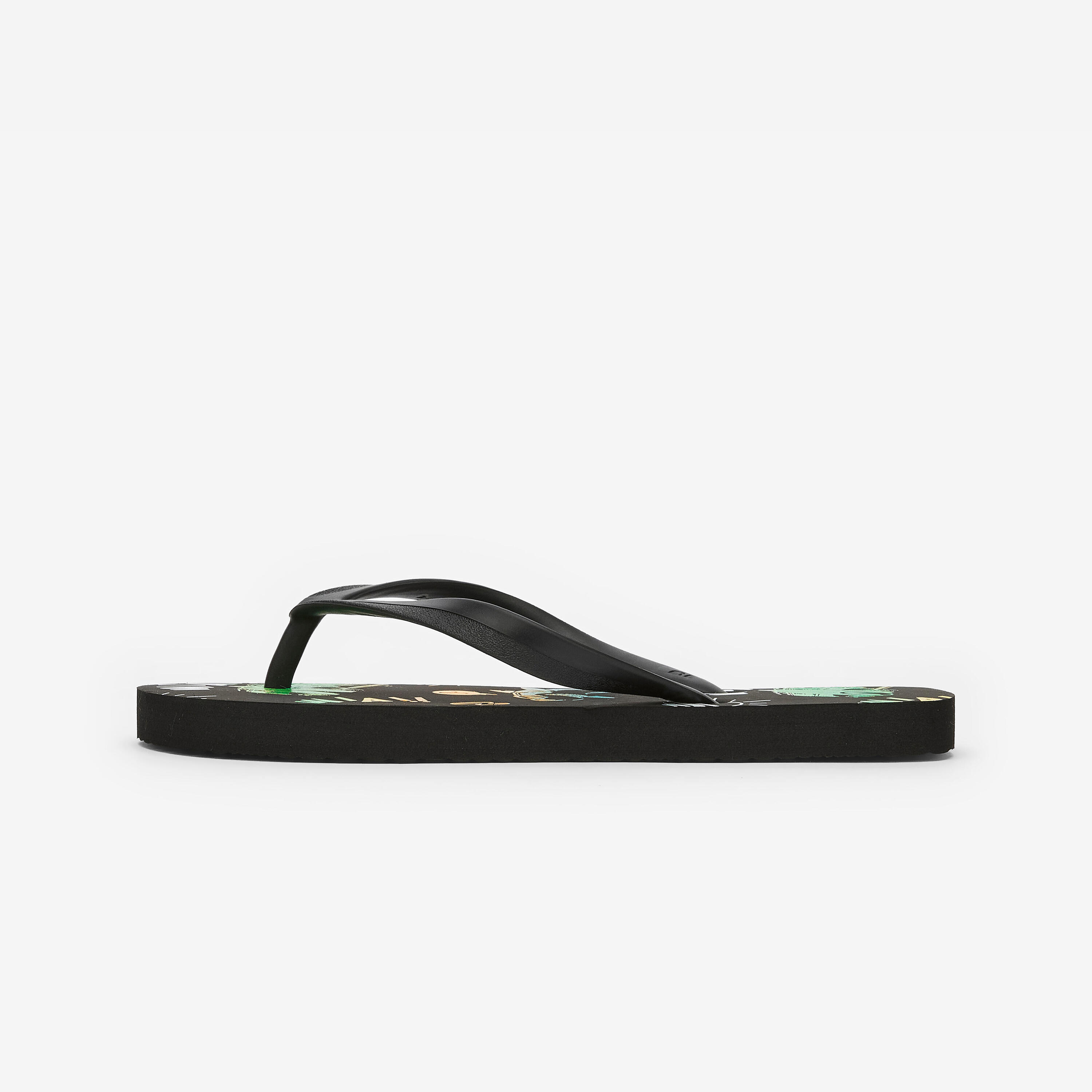 Teenslippers jongens 120 Vanlife zwart 2/4