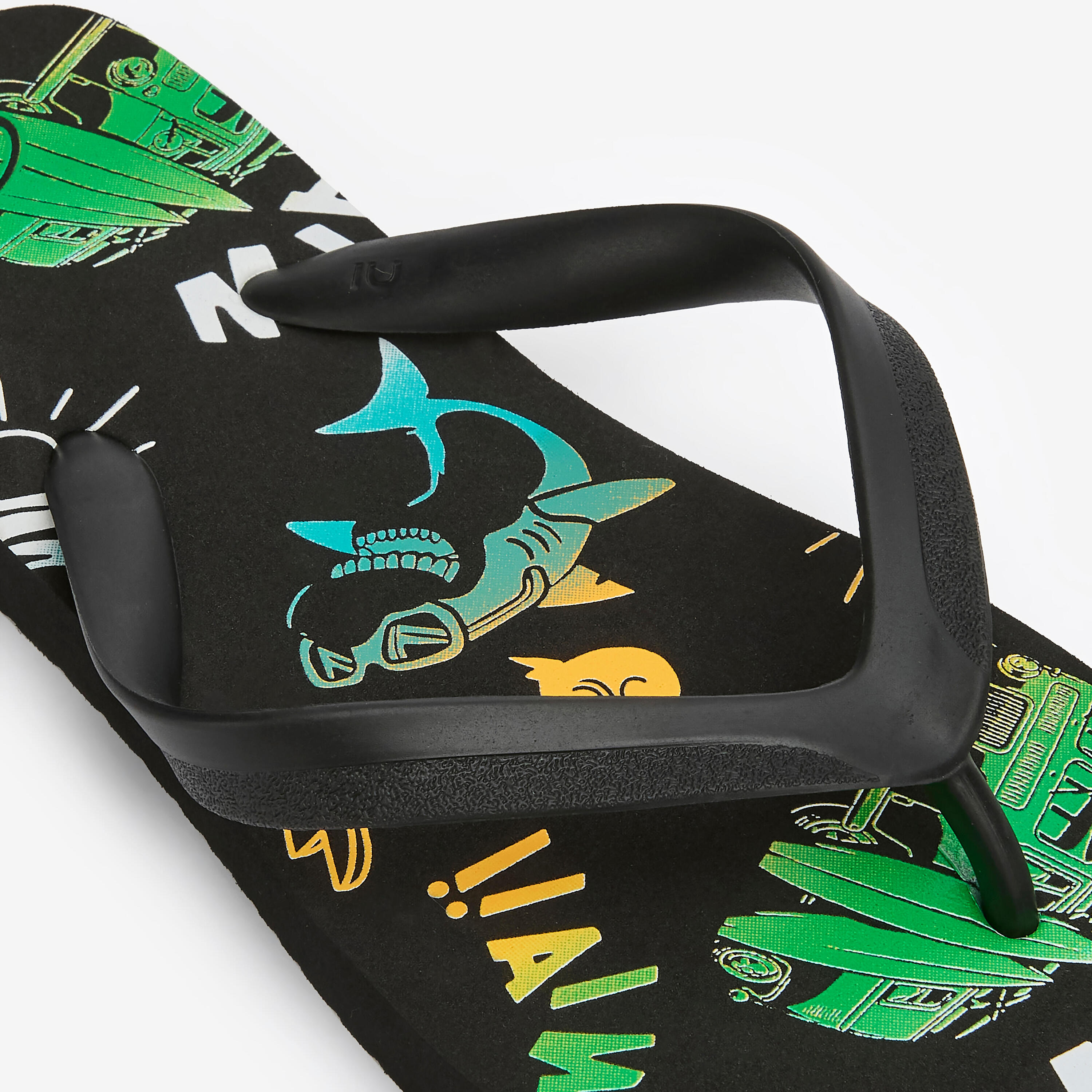 Teenslippers jongens 120 Vanlife zwart 4/4