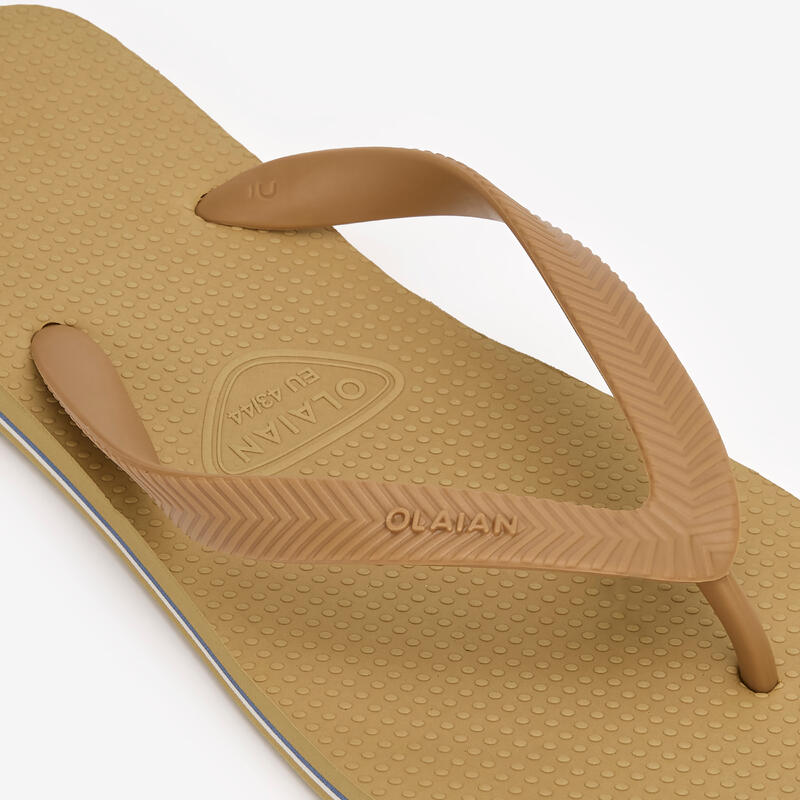 Chinelos de surf homem - 500 camel