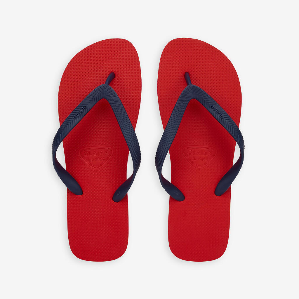 Men’s Flip-Flops - 500 Blue grey