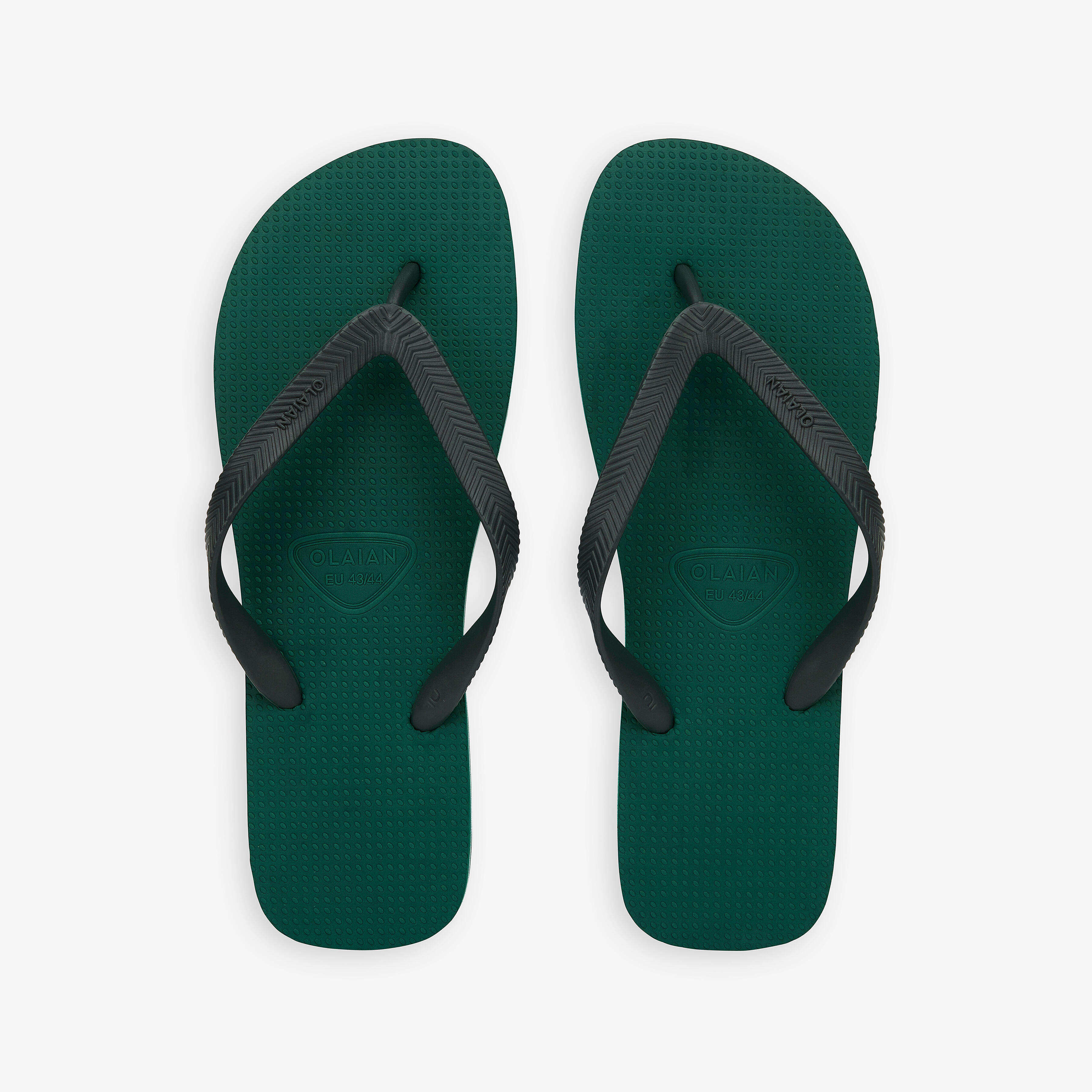 DECATHLON Pánske žabky 500 zelené 41-42 · záber 4